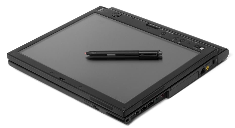 Lenovo X61 Tablet on white background