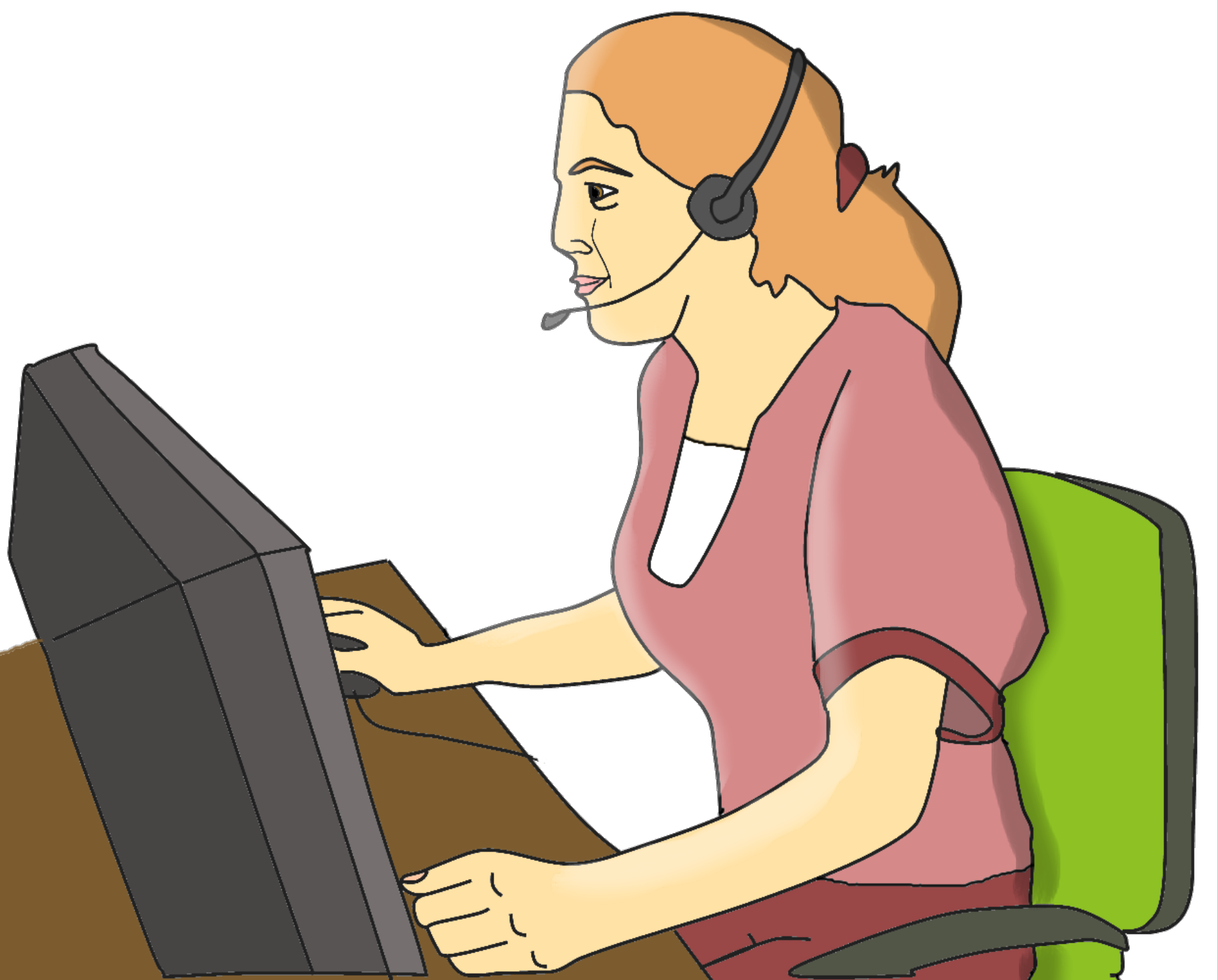 Desktop secretary work free image download