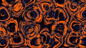 orange black digital pattern