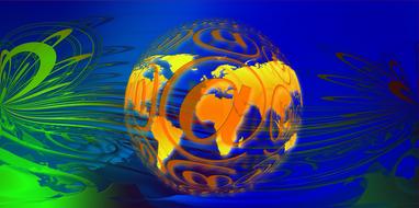 email globe mail digital art
