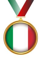 medal in the colors of the national flag