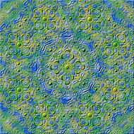 blue green kaleidoscope