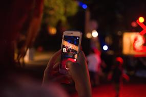 Mobile Phone Camera at night