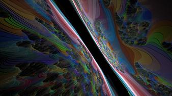 colorful fractal digital art