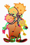 family community children together clipart