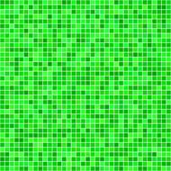 Green mosaic with the squares of the different shades, clipart