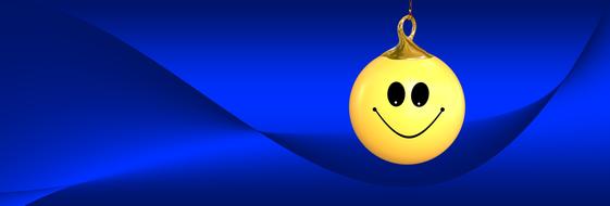 Christmas Smiley Face banner