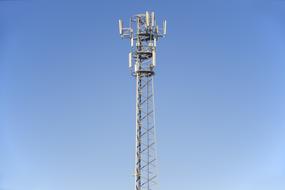 high Communications Tower at clear sky