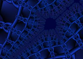 blue fractal symmetry as background