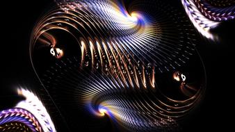 colorful ribs, swirls, fractal art