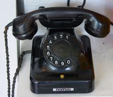 olivetti, black vintage desk Telephone