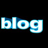 blog text on black background