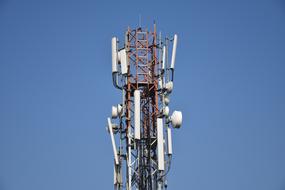 Mobile Tower Network and sky