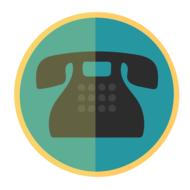 telephone icon old concept