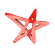 logo button symbol star 3d