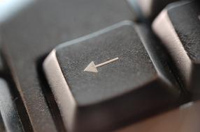 arrow on computer keyboard button