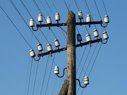 landline telegraph wires