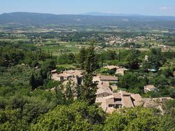 bird's eye view of a village in France