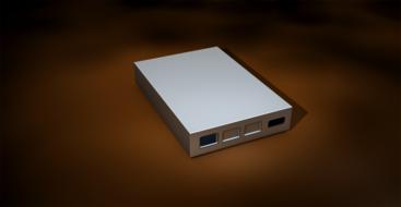 hard drive storage medium as a 3d model