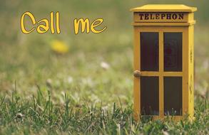 phone booth call me