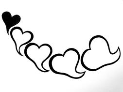 heart chain balloons