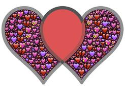 clipart of hearts united mutual relationship