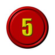 shiny 5 icon button symbol