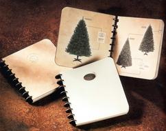 Notebook Pine tree craft