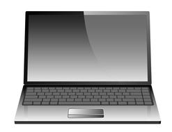 clipart of notebook laptop computer flatscreen