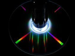 backlit cd disk