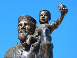 Nicholas Of Myra Saint bronze statues