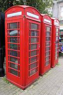 red telephone booths in Britain