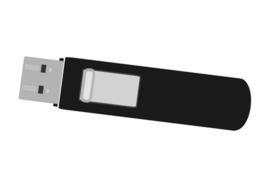 chip computer storage usb as a 3d model