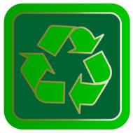 recycling internet button symbol