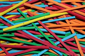 colored sticks background