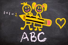 back to school abc drawing