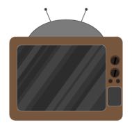 tv retro drawing