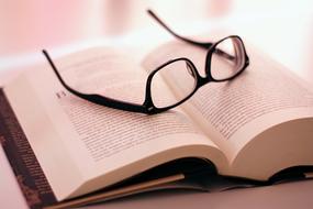 Book and Glasses Read