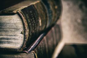 two old books in the student library