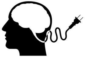 brain electric plug drawing