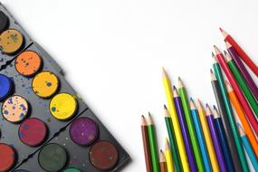 Pencils Rainbow art