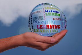 bubble with education words