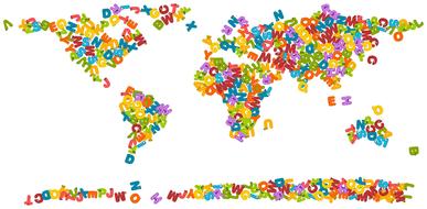 animals alphabet map drawing