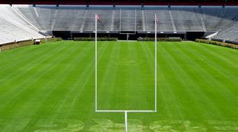 University Of Georgia green Football field