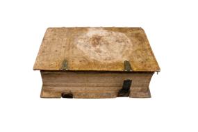 isolated antique book on the white background