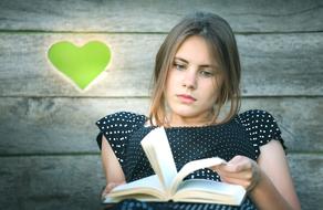 girl loving to read