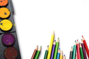 Pencils Rainbow paint