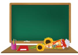 blackboard flowers drawing
