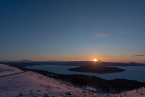 evening photo of Hokkaido in Japan