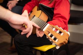 Guitar Playing hands